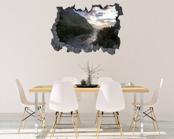 Mountain Wall Decal - Peel and Stick Wall Decal, Vinyl Print ,Nature Wall Decal, Wall Decor for Bedroom, Easy To apply, Wall Decor, Living Room Wall Sticker