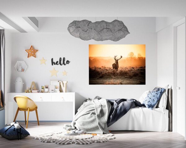 Deer Wall Sticker - Self Adhesive Wall Decal, Animal Wall Decal, Living Room Wall Sticker, Removable Vinyl, Wall Decor