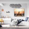 Deer Wall Sticker - Self Adhesive Wall Decal, Animal Wall Decal, Living Room Wall Sticker, Removable Vinyl, Wall Decor