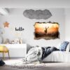 Deer Wall Sticker - Self Adhesive Wall Decal, Animal Wall Decal, Living Room Wall Sticker, Removable Vinyl, Wall Decor