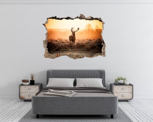 Deer Wall Sticker - Self Adhesive Wall Decal, Animal Wall Decal, Living Room Wall Sticker, Removable Vinyl, Wall Decor