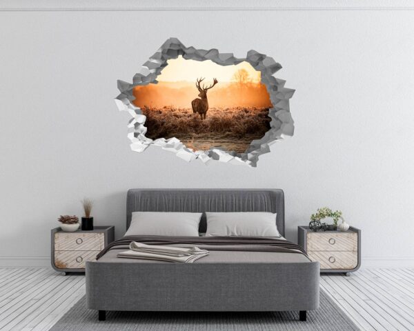 Deer Wall Sticker - Self Adhesive Wall Decal, Animal Wall Decal, Living Room Wall Sticker, Removable Vinyl, Wall Decor