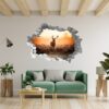 Deer Wall Sticker - Self Adhesive Wall Decal, Animal Wall Decal, Living Room Wall Sticker, Removable Vinyl, Wall Decor