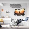 Deer Wall Sticker - Self Adhesive Wall Decal, Animal Wall Decal, Living Room Wall Sticker, Removable Vinyl, Wall Decor