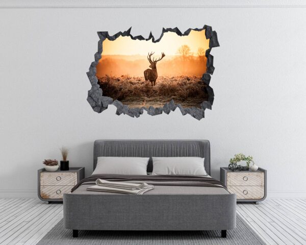 Deer Wall Sticker - Self Adhesive Wall Decal, Animal Wall Decal, Living Room Wall Sticker, Removable Vinyl, Wall Decor