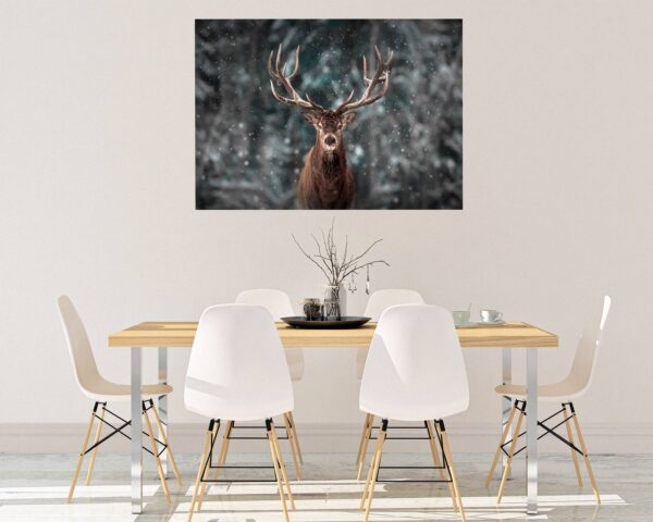 Wall Art Deer - Self-Adhesive Wall Decal, Animal Wall Decal, Bedroom Wall Sticker, Removable Vinyl, Wall Decoration