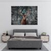 Wall Art Deer - Self-Adhesive Wall Decal, Animal Wall Decal, Bedroom Wall Sticker, Removable Vinyl, Wall Decoration