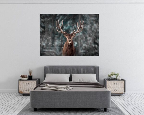 Wall Art Deer - Self-Adhesive Wall Decal, Animal Wall Decal, Bedroom Wall Sticker, Removable Vinyl, Wall Decoration