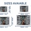 Wall Art Deer - Self-Adhesive Wall Decal, Animal Wall Decal, Bedroom Wall Sticker, Removable Vinyl, Wall Decoration