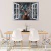 Wall Art Deer - Self-Adhesive Wall Decal, Animal Wall Decal, Bedroom Wall Sticker, Removable Vinyl, Wall Decoration