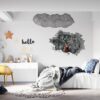 Wall Art Deer - Self-Adhesive Wall Decal, Animal Wall Decal, Bedroom Wall Sticker, Removable Vinyl, Wall Decoration