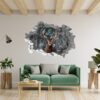 Wall Art Deer - Self-Adhesive Wall Decal, Animal Wall Decal, Bedroom Wall Sticker, Removable Vinyl, Wall Decoration