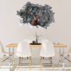 Wall Art Deer - Self-Adhesive Wall Decal, Animal Wall Decal, Bedroom Wall Sticker, Removable Vinyl, Wall Decoration