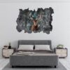 Wall Art Deer - Self-Adhesive Wall Decal, Animal Wall Decal, Bedroom Wall Sticker, Removable Vinyl, Wall Decoration