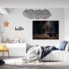 Bear Wall Art - Self Adhesive Wall Decal, Animal Wall Decal, Bedroom Wall Sticker, Removable Vinyl, Wall Decoration