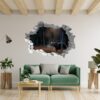 Bear Wall Art - Self Adhesive Wall Decal, Animal Wall Decal, Bedroom Wall Sticker, Removable Vinyl, Wall Decoration