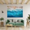 Tropical Sandy Beach 3D Window Effect Peel and Stick Wall Sticker Art Wall Decal Mural