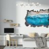 Tropical Sandy Beach 3D Window Effect Peel and Stick Wall Sticker Art Wall Decal Mural