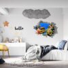 Tropical Fish Wall Sticker - Peel and Stick Removable Wall Art - Printable Ocean Wall Art - Perfect for Bedroom and Living Room Wall Decoration