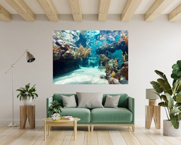 Underwater Life Wall Sticker - Peel and Stick Removable Wall Art - Printable Ocean Wall Art - Perfect for Bedroom and Living Room Wall Decoration