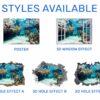 Underwater Life Wall Sticker - Peel and Stick Removable Wall Art - Printable Ocean Wall Art - Perfect for Bedroom and Living Room Wall Decoration