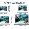 Underwater Life Wall Sticker - Peel and Stick Removable Wall Art - Printable Ocean Wall Art - Perfect for Bedroom and Living Room Wall Decoration