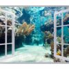 Underwater Life Wall Sticker - Peel and Stick Removable Wall Art - Printable Ocean Wall Art - Perfect for Bedroom and Living Room Wall Decoration