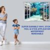 Underwater Life Wall Sticker - Peel and Stick Removable Wall Art - Printable Ocean Wall Art - Perfect for Bedroom and Living Room Wall Decoration