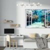 Underwater Life Wall Sticker - Peel and Stick Removable Wall Art - Printable Ocean Wall Art - Perfect for Bedroom and Living Room Wall Decoration