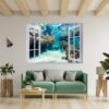 Underwater Life Wall Sticker - Peel and Stick Removable Wall Art - Printable Ocean Wall Art - Perfect for Bedroom and Living Room Wall Decoration