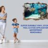 Underwater Life Wall Sticker - Peel and Stick Removable Wall Art - Printable Ocean Wall Art - Perfect for Bedroom and Living Room Wall Decoration