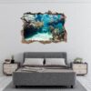 Underwater Life Wall Sticker - Peel and Stick Removable Wall Art - Printable Ocean Wall Art - Perfect for Bedroom and Living Room Wall Decoration