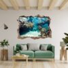 Underwater Life Wall Sticker - Peel and Stick Removable Wall Art - Printable Ocean Wall Art - Perfect for Bedroom and Living Room Wall Decoration