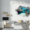 Underwater Life Wall Sticker - Peel and Stick Removable Wall Art - Printable Ocean Wall Art - Perfect for Bedroom and Living Room Wall Decoration