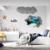 Underwater Life Wall Sticker - Peel and Stick Removable Wall Art - Printable Ocean Wall Art - Perfect for Bedroom and Living Room Wall Decoration