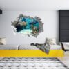 Underwater Life Wall Sticker - Peel and Stick Removable Wall Art - Printable Ocean Wall Art - Perfect for Bedroom and Living Room Wall Decoration