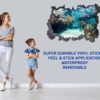 Underwater Life Wall Sticker - Peel and Stick Removable Wall Art - Printable Ocean Wall Art - Perfect for Bedroom and Living Room Wall Decoration