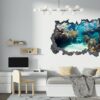 Underwater Life Wall Sticker - Peel and Stick Removable Wall Art - Printable Ocean Wall Art - Perfect for Bedroom and Living Room Wall Decoration