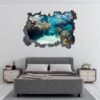 Underwater Life Wall Sticker - Peel and Stick Removable Wall Art - Printable Ocean Wall Art - Perfect for Bedroom and Living Room Wall Decoration