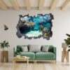 Underwater Life Wall Sticker - Peel and Stick Removable Wall Art - Printable Ocean Wall Art - Perfect for Bedroom and Living Room Wall Decoration