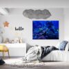 Coral Reef Wall Art - Printable Wall Art - Bedroom Wall Decoration - Vibrant Design - Self-Adhesive Vinyl Sticker