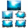 Sunken Treasure Wall Sticker Decal - Underwater Escape Art Mural - Playful Design - Bedroom Wall Décor