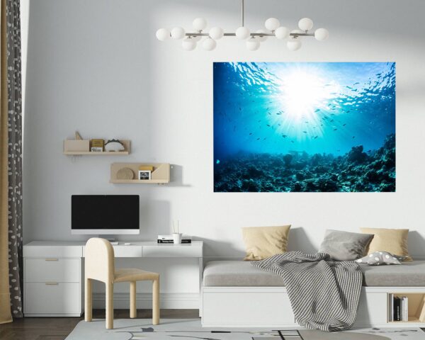 Sunken Treasure Wall Sticker Decal - Underwater Escape Art Mural - Playful Design - Bedroom Wall Décor