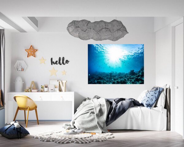 Sunken Treasure Wall Sticker Decal - Underwater Escape Art Mural - Playful Design - Bedroom Wall Décor