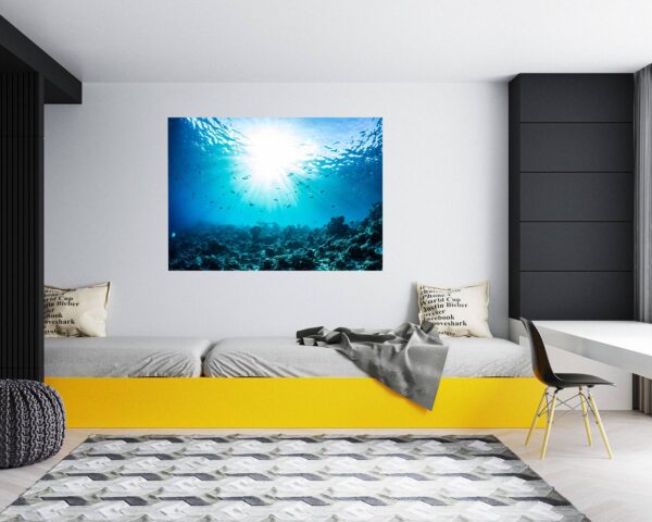 Sunken Treasure Wall Sticker Decal - Underwater Escape Art Mural - Playful Design - Bedroom Wall Décor