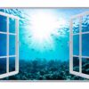 Sunken Treasure Wall Sticker Decal - Underwater Escape Art Mural - Playful Design - Bedroom Wall Décor