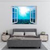 Sunken Treasure Wall Sticker Decal - Underwater Escape Art Mural - Playful Design - Bedroom Wall Décor