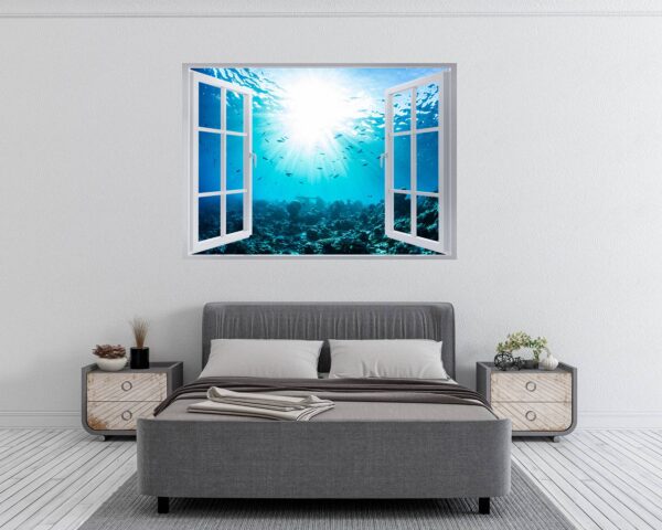 Sunken Treasure Wall Sticker Decal - Underwater Escape Art Mural - Playful Design - Bedroom Wall Décor