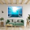 Sunken Treasure Wall Sticker Decal - Underwater Escape Art Mural - Playful Design - Bedroom Wall Décor