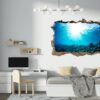 Sunken Treasure Wall Sticker Decal - Underwater Escape Art Mural - Playful Design - Bedroom Wall Décor